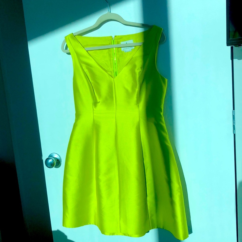 Kate Spade Lime Green Cocktail Dress w/Pockets